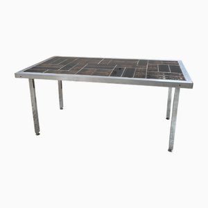 Chrome and Tiled Coffee Table, 1950s