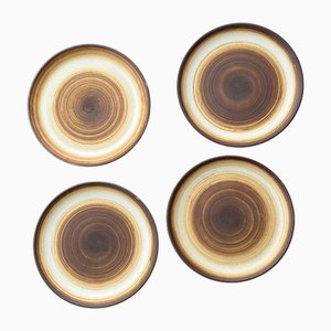 Assiettes Dessert Vintage par Longchamp, 1970s, Set de 4