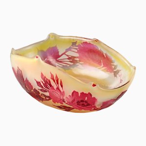 Vaso floreale Art Nouveau di Emile Gallé