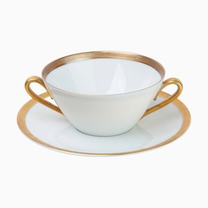 Vintage Bidasoa Porcelain Tea Cups, 1980s, Set of 2