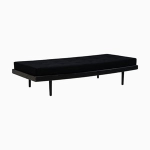 Mid-Century Modernes Tagesbett in Schwarz, 1960
