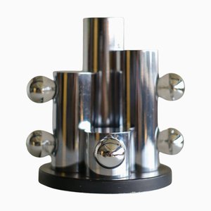Italian Chrome Cylinders Table Lamp from Arredoluce, 1965
