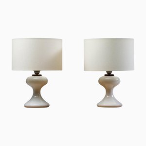 White Ml1 Table Lamps by Ingo Maurer for M-Design, 1969