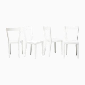 White Livia Chairs by Gio Ponti, Set of 4