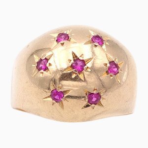 Vintage Ruby Star Ring