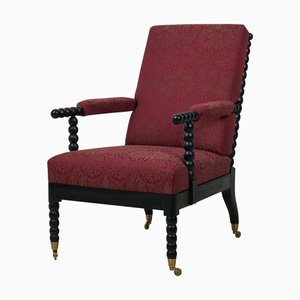 Antique Swedish Spindle Lounge Chair