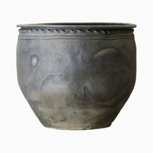 Big Grey Asian Pot