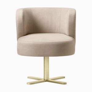 Spritz Beige Leder Stuhl von Lorenza Bozzoli