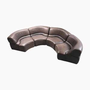 Modulares Cosmos DS28 Sofa aus Leder von De Sede, 1970er, 4er Set