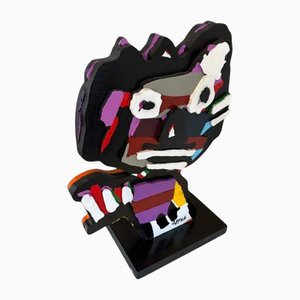 Sculpture Visage par Karel Appel, 1990