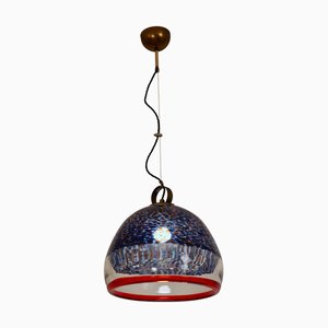 Neverrino Hanging Light in Murano Glass by Gae Aulenti for Vistosi, 1970s