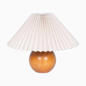 Lampada da tavolo Japandi in legno, anni '70