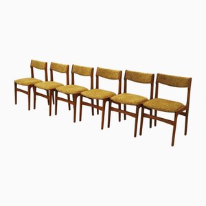 Danish Teak Chairs, 1970s, Set of 6