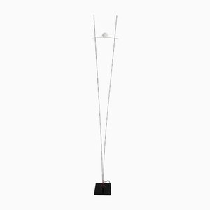 Black Metal Floor Lamp Fire Fly Model by Emanuele Ricci for Artemide, 1980s