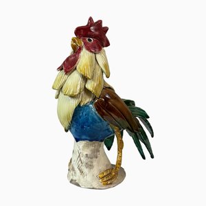 Coq en Céramique Vernie, 1950s