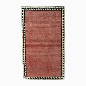 Tapis Gabbeh Nomad Fait Main avec des Tons Rouges Chauds
