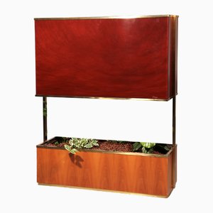 Modern Room Divider Planter on Wheels, Italy, 1960s