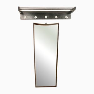 Skandinavische Vintage Garderobe & Spiegel, 1960er, 2er Set
