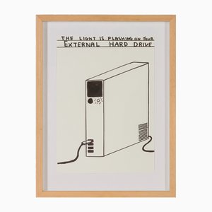 David Shrigley, Untitled, 2019, Marker on Paper, Framed