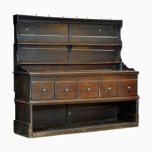 Englisches Eichenholz Sideboard, 1720er