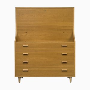 Danish Secretary in Oak by Børge Mogensen for Søborg Møbelfabrik, 1960s