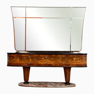 Sideboard mit Spiegel von Vittorio Dassi für Dassi Mobili Moderni, 1950er, 2er Set