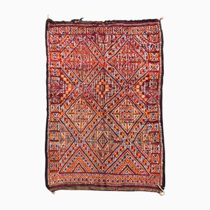 Vintage Boujad Berber Teppich mit geometrischem Stammes-Meisterwerk, 1990er