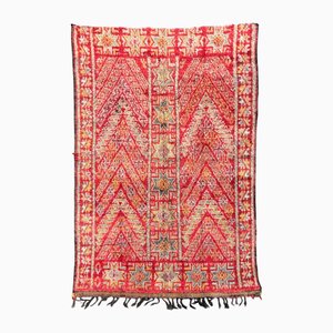Vintage Boujad Berber Teppich mit geometrischem Stammes-Meisterwerk, 1990er