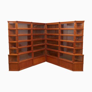 Large Corner Sectional Barrister Bookcase by Studio Globe Wernicke