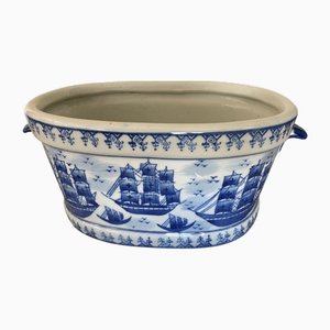 Vintage Blue Earthenware Cooler