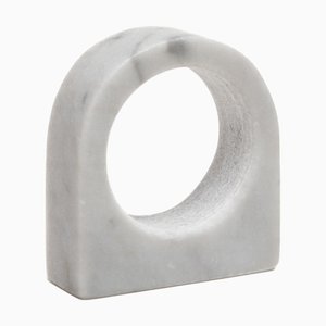 Foro Carrara Napkin Holder by Giovanni Agliottone for Mad Stone Lab, Set of 4