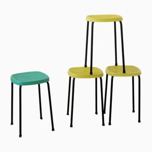 Französische Vintage Grosfillex Hocker, 1960er, 4er Set