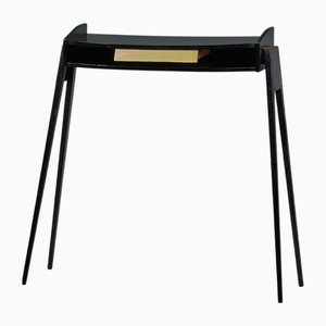 Table Console Noire, Italie, 1950s