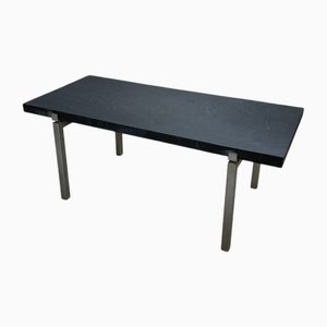 Mesa de centro vintage de pizarra, años 50