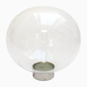 Minimalistische italienische Vintage Glas Tischlampe, 1970er