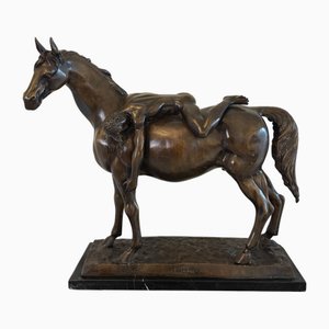 Large Antique Bronze Study Figurine, 1880