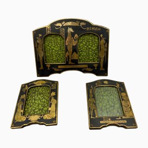 Neo-Egyptian Style Photo Frames, 1930s, Set of 3
