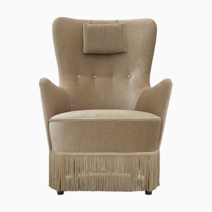 Vintage Danish Chair in Furniture Velour, 1960s