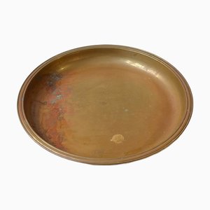 Piatto Art Déco in bronzo di Tumulus Dania, anni '30