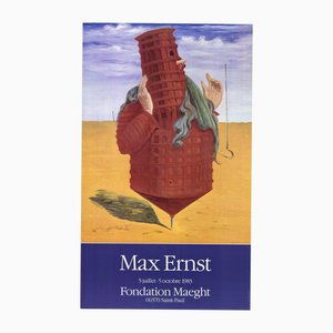 Max Ernst, Ubu Imperator, 1983, Poster litografico offset