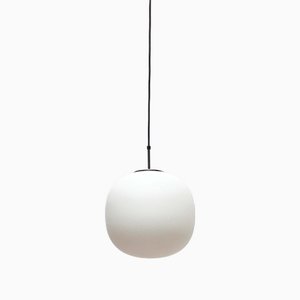 Vintage German Space Age Minimalist Ball Glass Pendant Lamp from Glashütte Limburg, 1970s