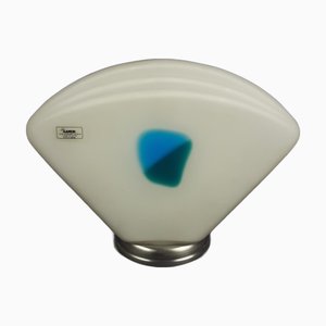 Lampe de Bureau Moderne en Verre de Murano avec Socle en Métal, 1970s