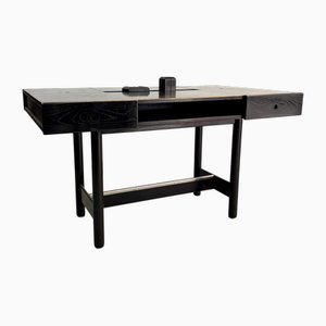 Schreibtisch aus Ebonisiertem Holz & Metall von Vittorio Introini für Saporiti Italia, 1960er