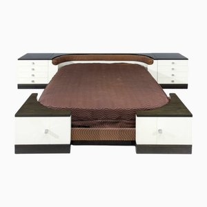 Bed and Bedside Tables 540 Series by Ico Parisi for Fratelli Longhi, 1969, Set of 3