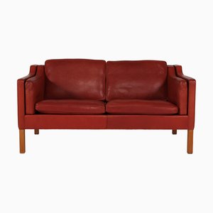 Divano a due posti modello nr. 2212 in quercia di Børge Mogensen per Fredericia Furniture, Danimarca, anni '80