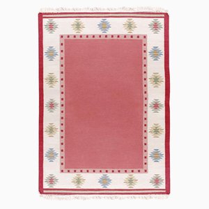 Vintage Swedish Rolakan Carpet in Hand Woven Wool