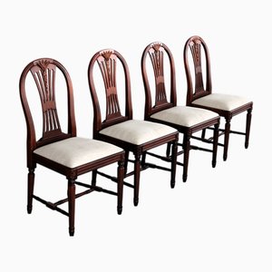 Schwedische Vintage Esszimmerstühle, 1960er, 4 . Set