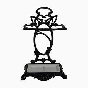 Art Nouveau Castirone Cast Iron Umbrella Stand, 1890s