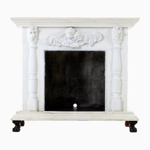 White Decorative Fireplace, 1920s