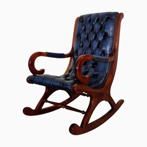 Chesterfield Brown Rocking Chair
